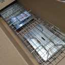 SZHLUX 32" Live Animal Cage Trap, Heavy Duty Folding Raccoon Traps, Humane Cat Trap for Stray Cats, Raccoons, Squirrel, Skunk, Mole, Groundhog, Armadillo, Rabbit, Catch and Release