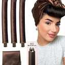 Littles Heatless Curls Overnight Rods Velvet Hair Curler to Sleep in No Heat Heatless Curling Iron Foam Sponge Flexi Rods Hair Rollers for Long Short Hair Care Styling Tools Brown