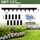 Steel Landscape Edging 4.5 Inch Metal Landscape Edging 33Ft Total 10-Pack