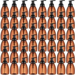 Nuenen 48 Pcs Foaming Soap Dispenser Pump Bottles,8oz Plastic, Amber