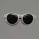 Happy Nation Girls' Happy Nation Classic Round Sunglasses (55mm, 60mm, Optic White)