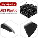 for Mustang Door Armrest Panel Trim Cover Fit for Ford Mustang 2015 up Black Carbon Fiber Interior Accessories 2pcs