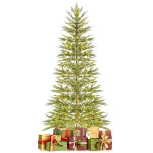 7.5-ft 540 Light Pre-Lit Christmas Tree Hinged with 612 PE Branch Tips and Timer