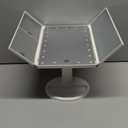 HUONUL Makeup Mirror, Vanity Mirror with Lights, 2X/3X/10X Magnification, Touch Control, Trifold, Dual Power Supply, Mothers Day, Birthday Gifts for Mom,Gifts for Women,Girls, Dorm Room Essentials (White)