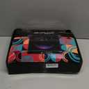 15.7" Portable DVD Player with 14.1" Large HD Screen, 6 Hrs Rechargeable Battery, FM Out, Sync TV, USB, SD Card and Multiple Disc Formats, Dual Speaker, Black