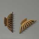 OPAUL Hair Clips for Thick Hair, 2Pack - Extra Large Hair Claw Clips for Women, 4.75" Hair Accessories for Women Girls Gifts, Neutral 2 Colors: Blonde, Caramel, Chestnut, Black