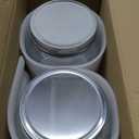 Kitchentoolz Half Gallon Glass Mason Jars with Extra Wide Mouth & Metal Lids - Airtight Food Storage & Canning Jars with Measurement Markings - 64 oz (2 Pack)