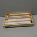 2-Tier K Cup Holder & Condiment Organizer, Bamboo Coffee Pod Organizer & Coffee Bar Accessory for Home or Office,Space-Saving Storage Rack with Handles