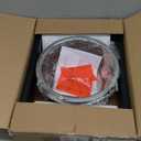 Spacnom Elevated Dog Bowls for Large Dogs, Raised Dog Bowl Stand with Two X-Large Stainless Steel Bowls for Dogs, 3.5L Capacity, Rustic Walnut