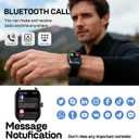 Smart Watches for Men Women with Heart Rate Step Counter, Sleep Calorie Monitor, Pedometer, IP68 Waterproof Fitness Tracker, Smartwatch with 120+ Sports for iPhone Android