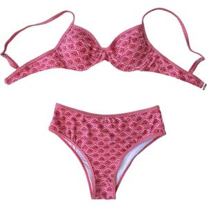 SOLY HUX Women's Floral Print Underwire Bikini Set 2 Piece High Waisted Boho Swimsuit (Large)