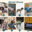 ROZKITCH Dog Pajamas Fleece, Pet Windproof Warm Cold Weather Jacket Vest with Luminous Zipper, Jumpsuit Apparel Outfit Clothes for Small Medium Large Dog Brown M