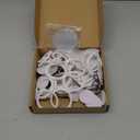 25 Sets Button Badge Maker Double-Sided Keychain, 2.28 Inch (58 mm) Tinplate Badge with Metal Cover, Mirror, Plastic Base and Keychain, Supplies for Button Making Machine