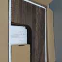 Amada HOMEFURNISHING Corner Floating Shelves, Set of 4 Corner Wall Shelves, Shelves for Wall Decor, Corner Wood Shelves for Home Decor, Office, Bedroom, Bathroom, Laundry Room, Kitchen, Brown