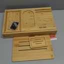 Premium Bathtub Tray Caddy, Expandable Bath Tray, Unique House Warming Gifts, New Home, Anniversary and Wedding Gifts for Couple, Bridal Shower Gift for Women (Bamboo)