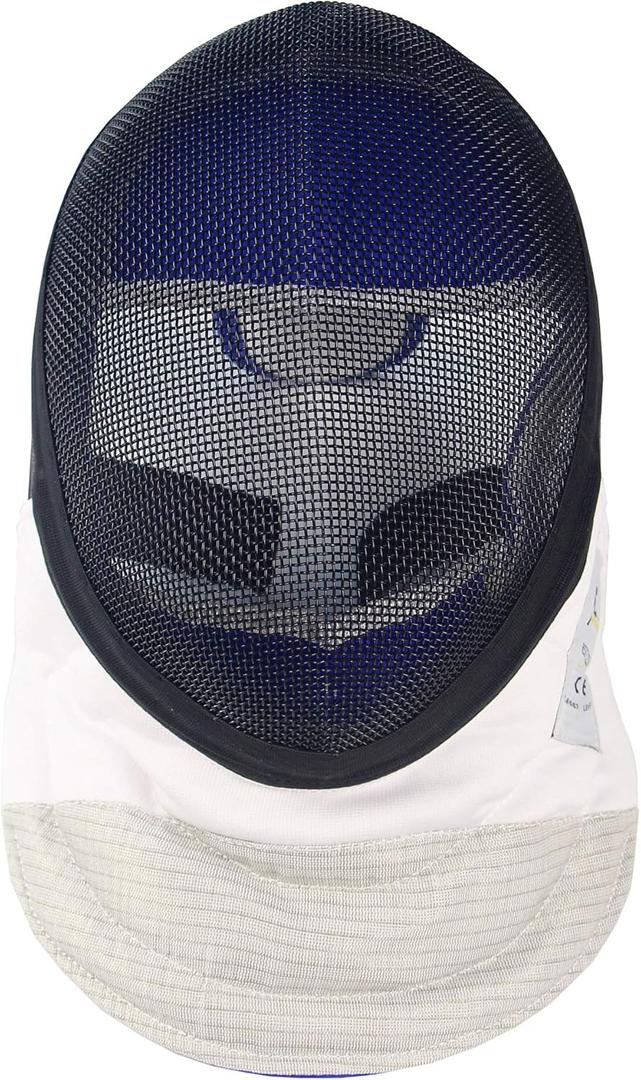 LEONARK Fencing Foil Mask Fencing Helmet CE 350N Certified National Grade Masque - Fencing Protective Gear (Small, Black)