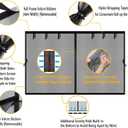 Garage Door Screen 1 Car 8x8ft Garage Screen Door Mesh, Upgraded Fiberglass Mesh, Patio/Porch/Balcony Door Screen 8x8 ft, Heavy Duty Weighted Bottom & Magnetic Closure