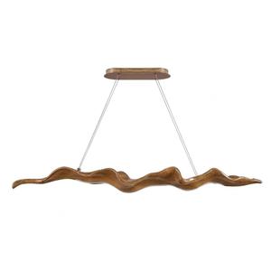 63in Linear Chandelier with Remote,Modern Resin Ceiling Pendant Lights for Dining Room Adjustable Color Temperature,Island Lighting Hanging Light for Kitchen,Living Room (62.99in)