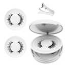 Magnetic Lashes,Magnetic Eyelashes with Applicator Reusable Eyelashes Magnet Lashes Kit Natural Look without Eyeliner(Natural+Natural)