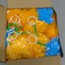 XunYee 5 Pcs Marigold Garland for Decoration 5 ft Long Strands Marigolds Flowers Makar Sankranti Decorations Lohri Party for Home Indian Wedding Decor Fiesta Puja Pooja Temple (Colorful)
