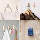 Dntorx Folding Coat Hooks, 6 Pcs Foldable Gold Wall Hooks Heavy Duty Foldable Hook Bathroom Towel Hooks Robe Hooks Wall Mounted for Hanging Coat Towels Clothes Hat Bags Keys