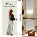 No Drill Blackout Roller Shade 28" W x 75" H, Beige