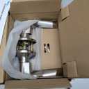 Veise Keyless Entry Door Lock with 2 Lever Handles - Electronic Keypad Deadbolt, Auto Lock, Back Lit & Easy Installation Design, Front Door Handle Sets, Satin Nickel