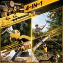 4 in 1 Cordless Pole Saw & Pruning Shears Combo for Dewalt 20V Max Battery(Not Included), 8 Inch Mini Chainsaw & Electric Pruner with 15 Ft Reach Extension Pole for Branch Cutting Tree Trimming