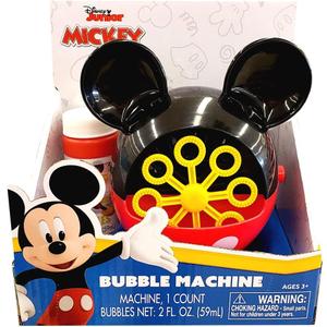 Disney Mickey Mouse Fun House Bubble Machine with 2 oz. of Bubbles for Ages 3 and Up. Perfect for Outdoor Fun and Endless time