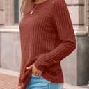 LILLUSORY Womens Long sleeve Sweaters Shirts Fall Tops (S)