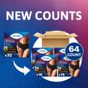 Tena Stylish Black Incontinence Underwear for Women, Disposable, Bladder Control and Postpartum, L, 64 Count