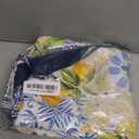 Outdoor Tablecloth with Umbrella Hole and Zipper, Lemon Waterproof Patio Table Covers, Round 60" x 60"