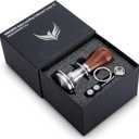 51mm Tamper Tool Espresso Rosewood Spring Loaded 30LB Calibrated Coffee Tamper Compatible With Delonghi, Casabrews, Smeg and more Espresso Machine Accessories