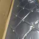 Queen Size Platform Bed Frame with Velvet Headboard