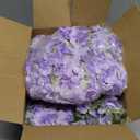 RECUTMS Artificial Lilac Flowers Garland 8Pcs-24Branches 33.5in Fake Syringa Wisteria Vines Faux Silk Lilac Hanging Floral Decor for Indoor Outdoor Wedding Arch Birthday Party Garden Balcony (Purple)