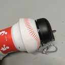 Maccabi Art Clip-On Collapsible BPA-Free Silicone Baseball Water Bottle for Kids, 18 Oz. Size