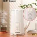 Electric Tea Kettle, 1.7L Larger Design Temperature Control Electric Kettle, 4H Keep Warm Water Boiler with 6 Presets, LED Screen Electric Kettles for Boiling Water, Boil-Dry Protection, BPA Free, Ivory