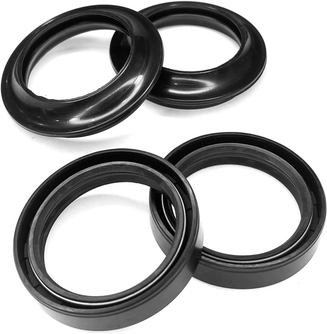 Fork Seals Dust Seal Kit for Honda, Motorcycle Front Fork Oil Seals Dust Seal Wiper Replace Kit for Honda Shadow VLX 600 VT600 1988-2008 Nighthawk 700S CB700SC 1984-1986, Engine Accessories(4PCS)