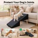 2-in-1 Foldable Dog Ramp Ottoman for Couch, Non-Slip Carpet Surface,17.13"H