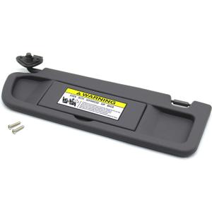 Ezzy Auto Atlas Gray Left Driver Side Sun Visor for Honda Civic 2006 2007 2008 2009 2010 2011 EX LX Sedan SI Coupe 83280-SNA-A01ZA
