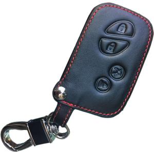 Leather Keyless Entry Remote Control Key Fob Cover Case Protector Replacement Fit for Lexus ES350 GS300 GS350 GS430 GS450h ISC IS250 IS350 LS460 LS600h HYQ14AAB 89904-50380 89904-30270