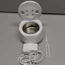 Dental Ultrasonic Retainer Cleaner Machine: 45kHz Dental Cleaning Pod with Digital Timer & 200ML, Deep Cleaning for Dentures, Mouth Guards, Aligners, Night Guards, Braces, Toothbrush Heads & Jewelry (White)