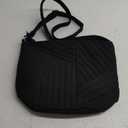 Vera Bradley Women's Cotton Bucket Crossbody Purse, Black - Recycled Cotton, One Size