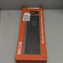 Wireless Keyboard and Mouse Combo, Full Size Keyboard and Mouse, Long Battery Life, Optical Mouse, 2.4G Lag-Free Cordless Mice Keyboard Set Ultra Slim Design for Computer, Laptop, PC, Mac, Windows