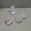 Battery Operated Light Bulb with Pull Chain, 4Pack Wireless Stick-Up LED Closet Light Bulb, Self Adhesive Wall Mounted Light Fixture for Cabinet Bedroom Living Room Kitchen, Clear Cover