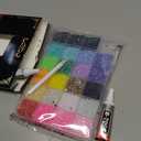 32000Pcs Resin Jelly Rhinestones for Bedazzling, Multicolor 3mm Flatback Gems for Diamond Art, Bedazzler Kit with 3Pcs 10ml B7000 Jewelry Glue for Nail Art Crafting Book Makeup