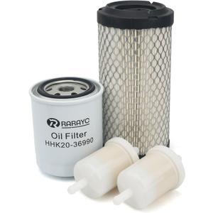 Filter Maintenance Kit K1211-82320 12581-43012 HHK20-36990 Air/Fuel/Oil/Hyd Compatible with Kubota BX22 BX23 BX24 BX25 BX25DLB BX2200 BX2230 BX2350 BX2360 BX2370 Oil Change Kit
