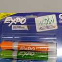 EXPO Dry Erase Markers, Low Odor Ink, Assorted Colors, Chisel Tip, 12 Count - Easily Erases, Vibrant Ink, Ideal for Classroom, Back to School Supplies, Teachers, Office, Whiteboard & Home
