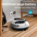 PoolPure Aquaguard SE II 2025 Cordless Robotic Pool Cleaner with 5000mAh Large Battery, 120-Min Operating Time, Adjustable Path Options for Above-Ground Pools and More (White-Grey)