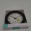 Equity by La Crosse 10 Inch in/Out Brown Wall Clock with Thermometer and Hygrometer (29005)